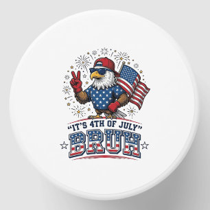 Funny 4th of July Eagle Bruh Patriotic Shirt Desig Mini Candle Favors