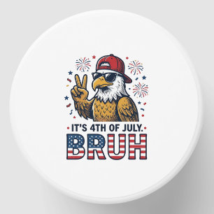 Funny 4th of July Eagle Bruh Patriotic Shirt Desig Mini Candle Favors
