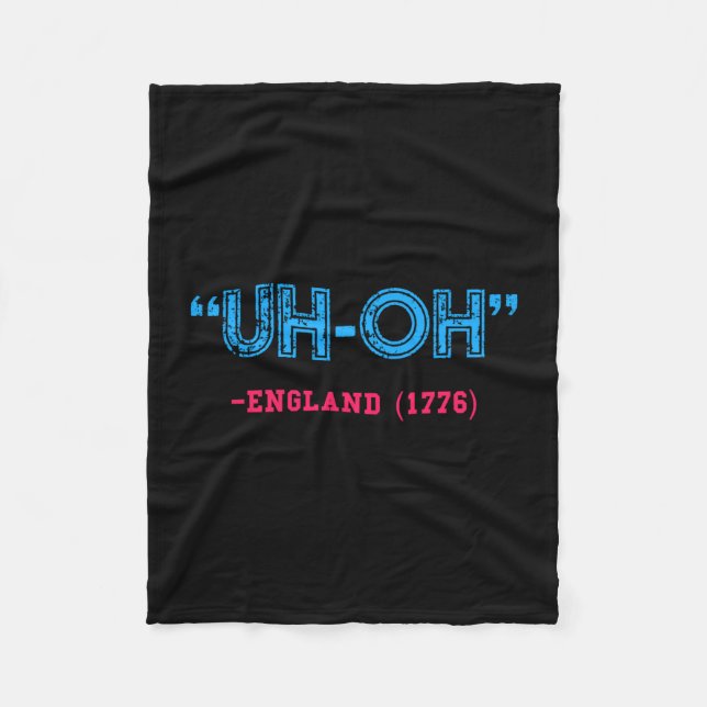 Funny 4th of july  fleece blanket (Front)