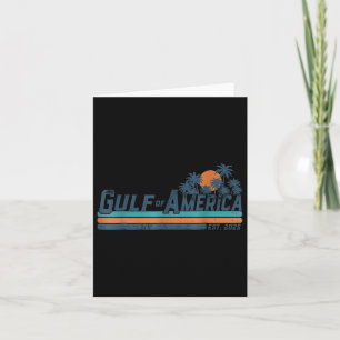 Funny 4th Of July Gulf Of Usa America Est 2025  Card
