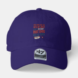 Funny 4th of July Hot Dog Patriotic Shirt Design_1 47 Brand Hat