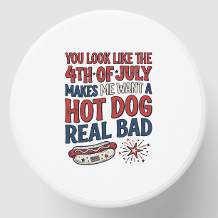 Funny 4th of July Hot Dog Patriotic Shirt Design_1 Mini Candle Favors