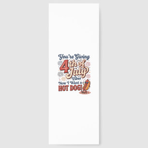 Funny 4th of July Hot Dog Vintage Shirt Design_1 Bookmarks