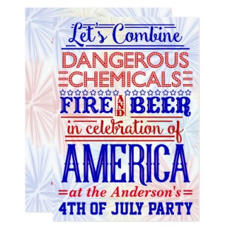 Funny 4th of July Independence Day Party Humor Card