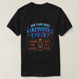 Funny 4th of July Independence Fireworks Expert V2 T-Shirt