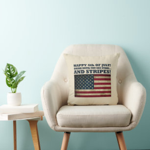 Funny 4th of july throw pillow
