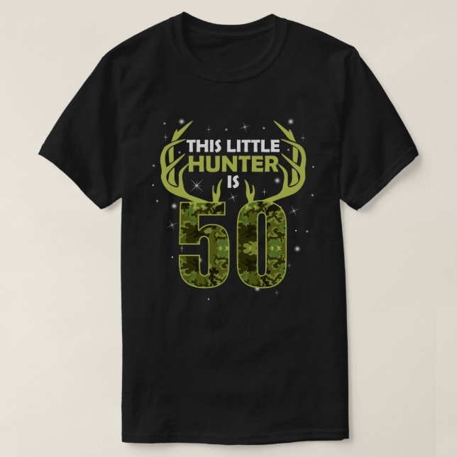 Funny 50 Birthday 50th Year Old Deer Hunter Gift F T-Shirt (Design Front)