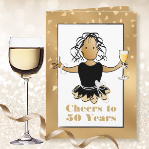 Funny 50 Sassy Glamorous Ethnic 50th Birthday Card