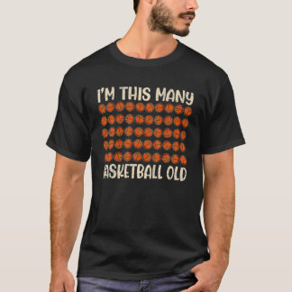 Funny 50 Year Basketball Player 50Th Birthday T-Shirt