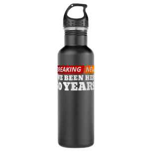 Funny 50 Year Work Anniversary 50th Employee Appre Stainless Steel Water Bottle