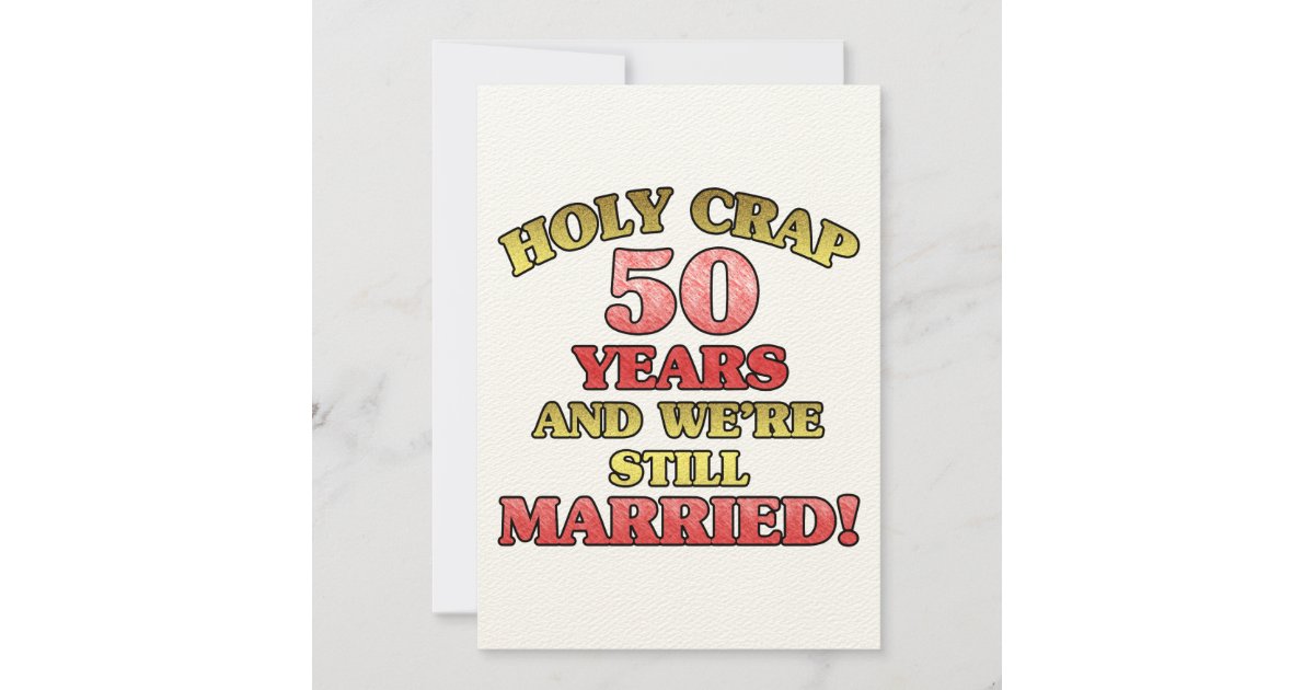 Funny 50th Anniversary Card Zazzle