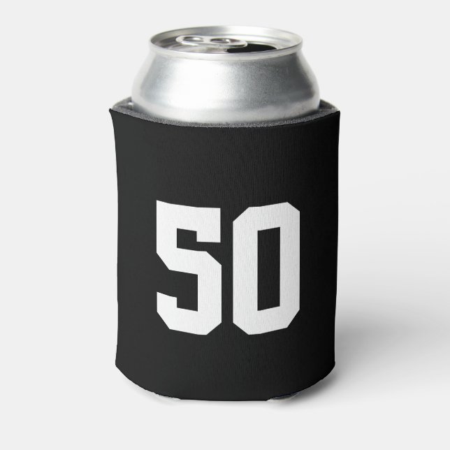 Funny 50th Birthday can cooler for men (Can Back)