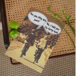 funny 50th birthday  card<br><div class="desc">A cute cartoon _two friends on bicycles discussing the semantics of turning another year older.</div>