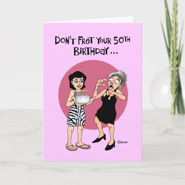 Funny 50th Birthday Card (Front)
