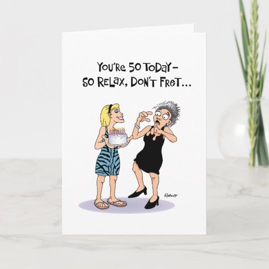 Funny 50th Birthday Card For Female