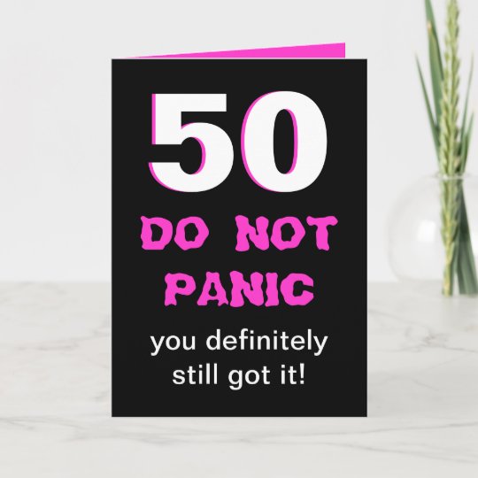 Funny 50th Birthday Card For Women