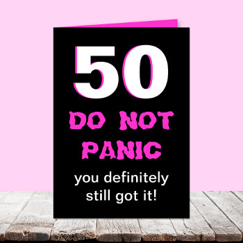 Funny 50th Birthday Card For Women by KathyHenis at Zazzle