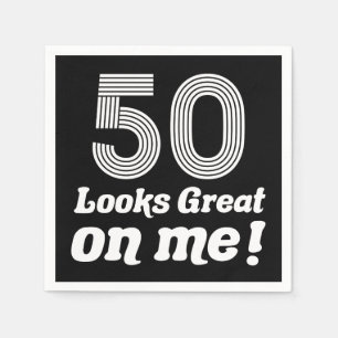 Funny 50th Birthday For Her Napkins