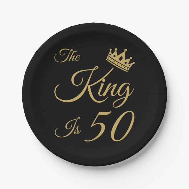 Funny 50th Birthday For Men Paper Plates (Front)