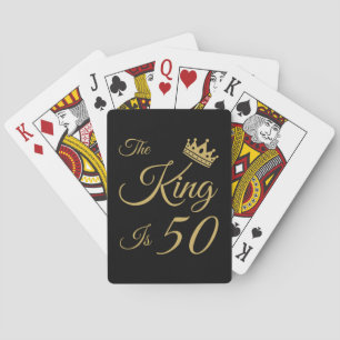 Funny 50th Birthday For Men Poker Cards