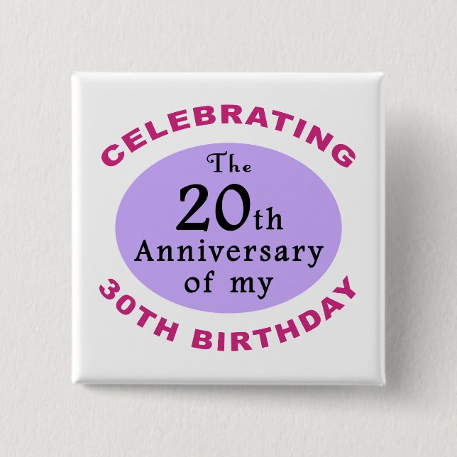 Funny 50th Birthday Gag Gifts Button (Front)