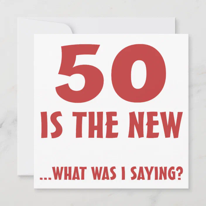 Funny 50th Birthday Gag Gifts Card Zazzle Com