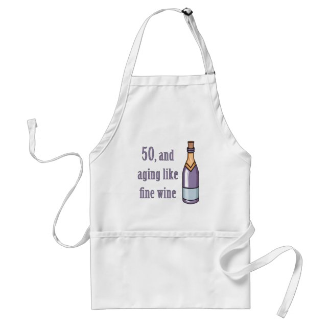 Funny 50th Birthday Gift Ideas Adult Apron (Front)