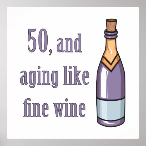Funny 50th Birthday Gift Ideas Poster