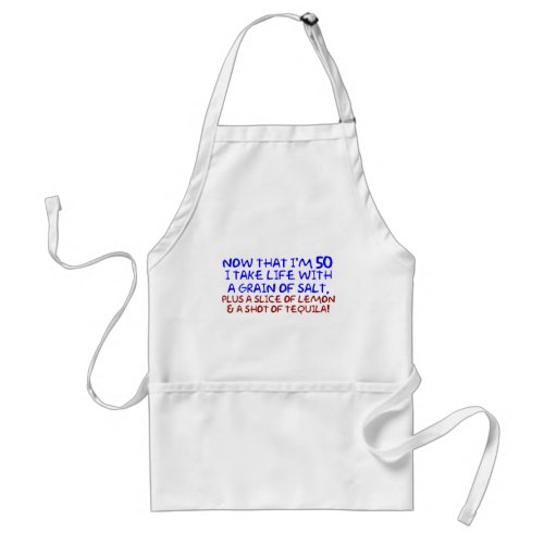 Funny 50th birthday gifts adult apron