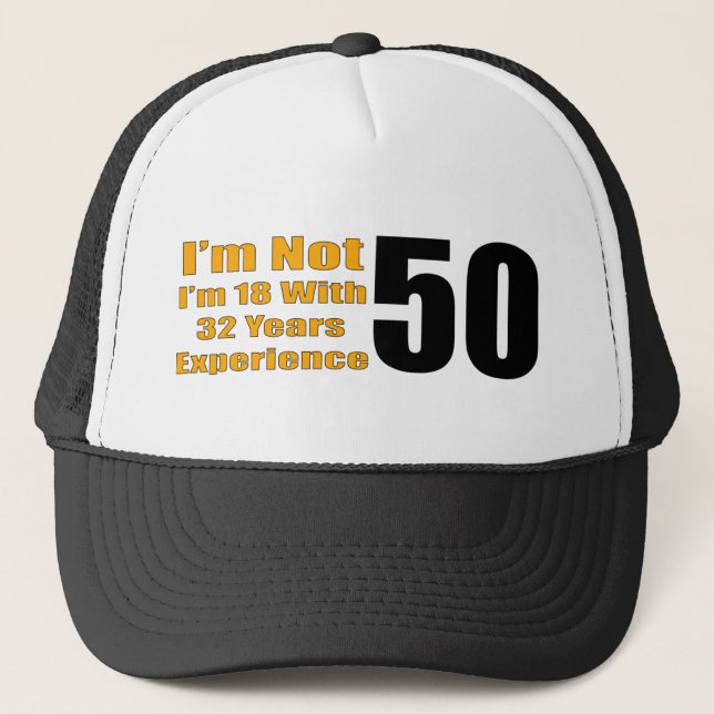 Funny 50th Birthday Hat (Front)