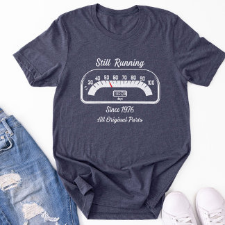 Funny 50th Birthday Odometer Vintage Car Lover Tri-Blend Shirt