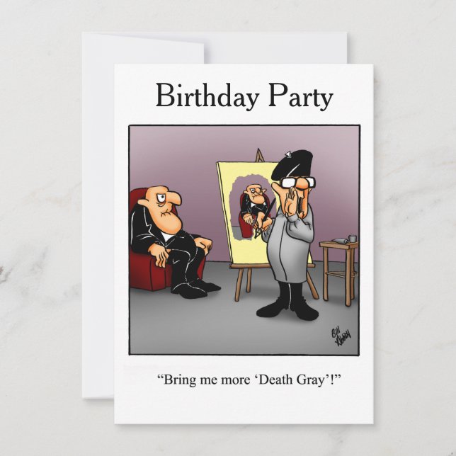 Funny 50th Birthday Party Invitations (Front)