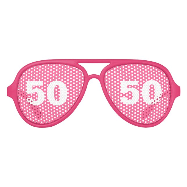 Funny 50th Birthday party shades | Age humor (Front)
