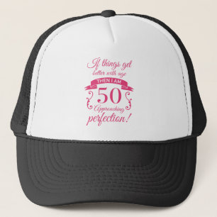 Funny 50th Birthday 'Perfection' Trucker Hat