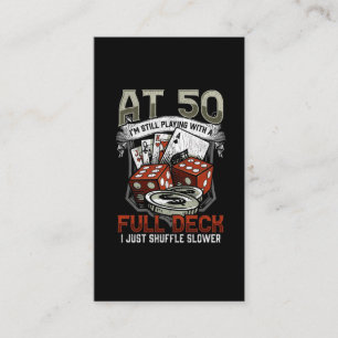 Funny 50th Birthday Poker Player Cards Gambling