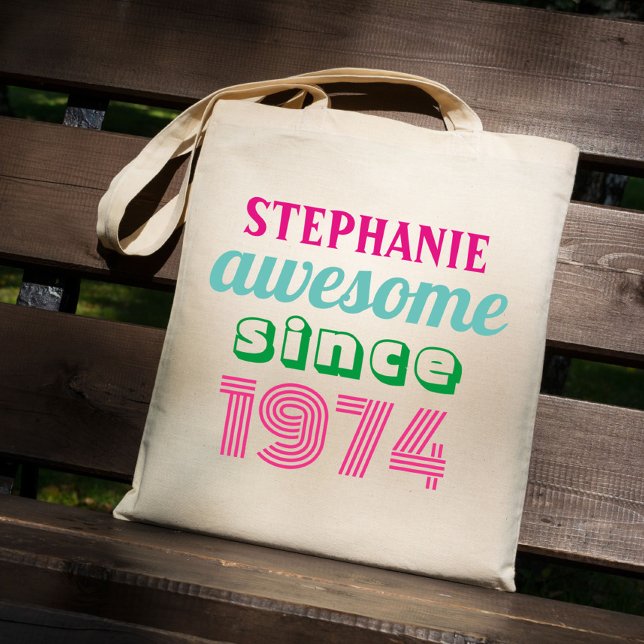 Funny 50th birthday quote  tote bag (Creator Uploaded)