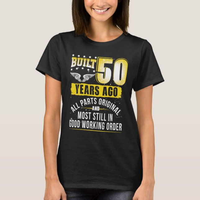Funny 50th Birthday Shirt B-Day Gift Saying Age 50 (Front)