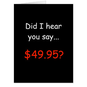 Funny 50th oversized Birthday Card