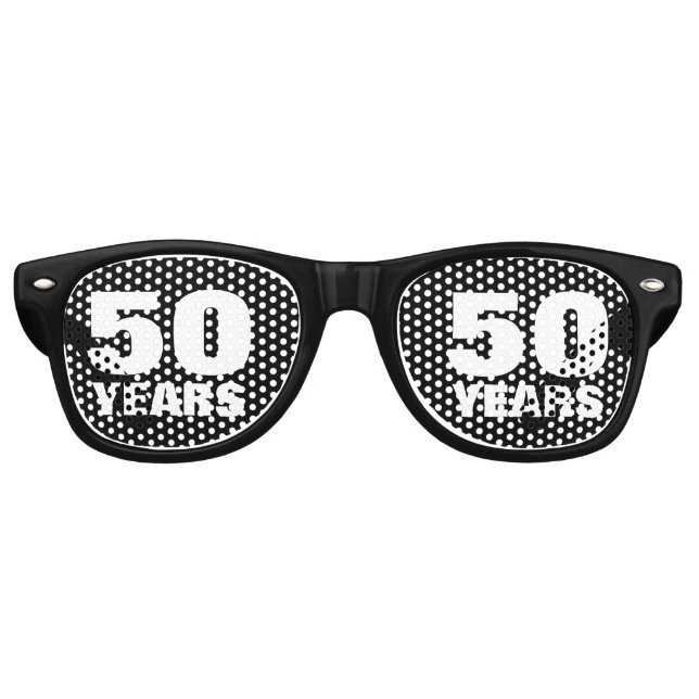 Funny 50th Wedding Anniversary party shades (Front)