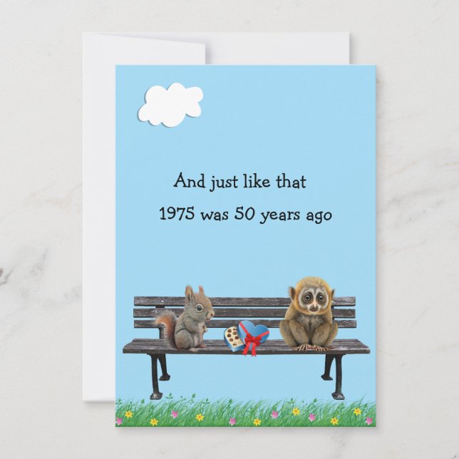Funny 50th Year Reunion Invitation (Front)