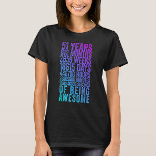Funny 51st Birthday Shirt Old Meter Funny 51 Year