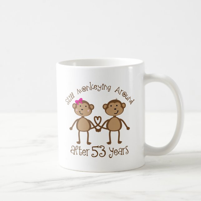 Funny 53rd Wedding Anniversary Gifts Coffee Mug (Right)
