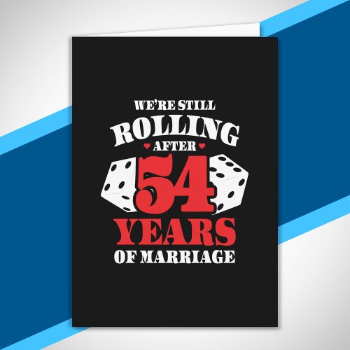 Funny 54th Anniversary Couples Married 54 Years Card