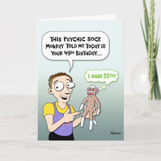 Funny 55th Birthday Card (Front)