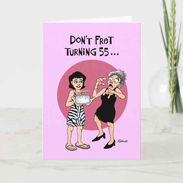 Funny 55th Birthday Card (Front)