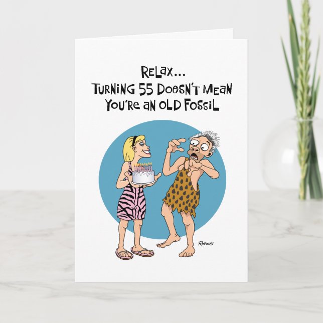 Funny 55th Birthday Card (Front)