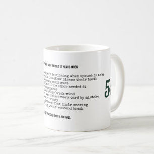 FUNNY 55th Wedding Anniversary Personalized Coffee Mug