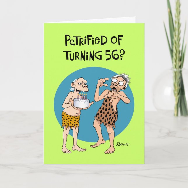 Funny 56th Birthday Card (Front)