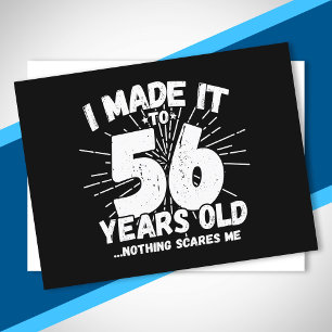 Funny 56th Birthday Quote Sarcastic 56 Year Old Postcard