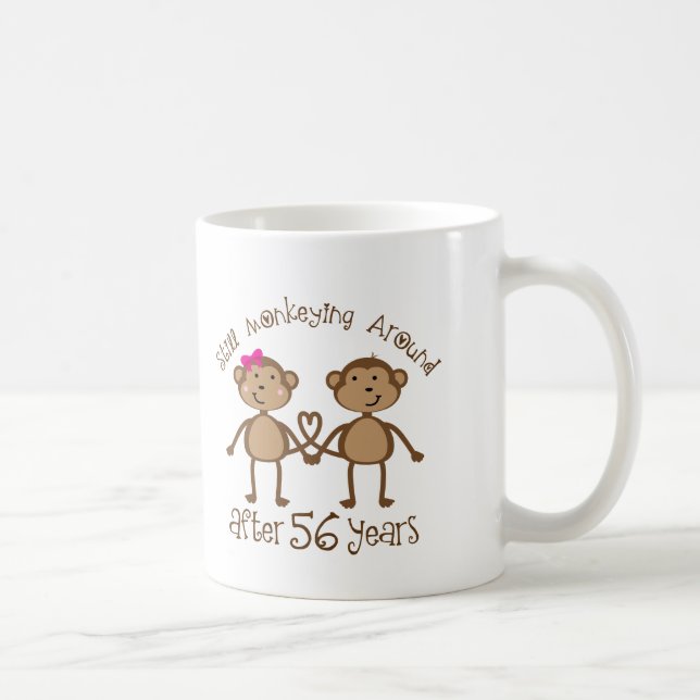 Funny 56th Wedding Anniversary Gifts Coffee Mug (Right)